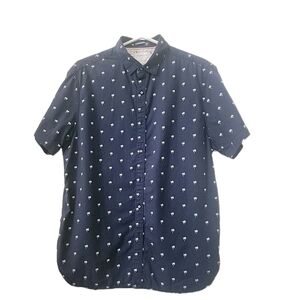 Denim & Flower Navy Patterned Casual Shirt